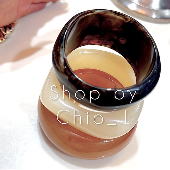 ZARA 3 PACK OF RESIN BRACELETS blogger favorite - Picture 7 of 8